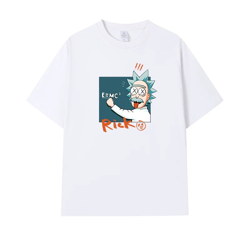 Фанатская футболка Desperate Poisoner Co -name Rick and Morty T -shirt Rick and Morty Мужчины и Женщины Аниме Студентская пара одежда
