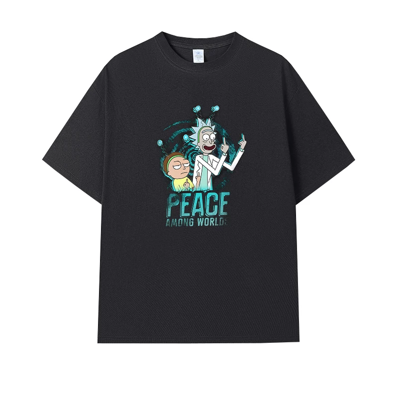 Фанатская футболка Desperate Poisoner Co -name Rick and Morty T -shirt Rick and Morty Мужчины и Женщины Аниме Студентская пара одежда