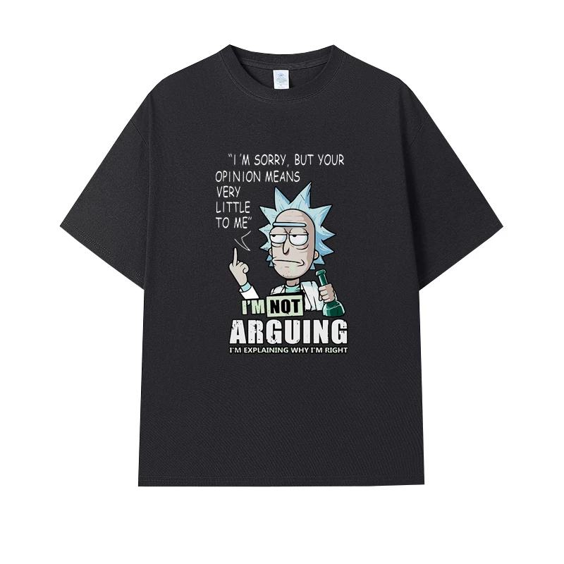Фанатская футболка Desperate Poisoner Co -name Rick and Morty T -shirt Rick and Morty Мужчины и Женщины Аниме Студентская пара одежда