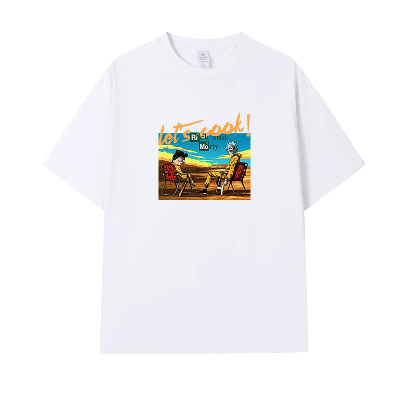 Фанатская футболка Desperate Poisoner Co -name Rick and Morty T -shirt Rick and Morty Мужчины и Женщины Аниме Студентская пара одежда