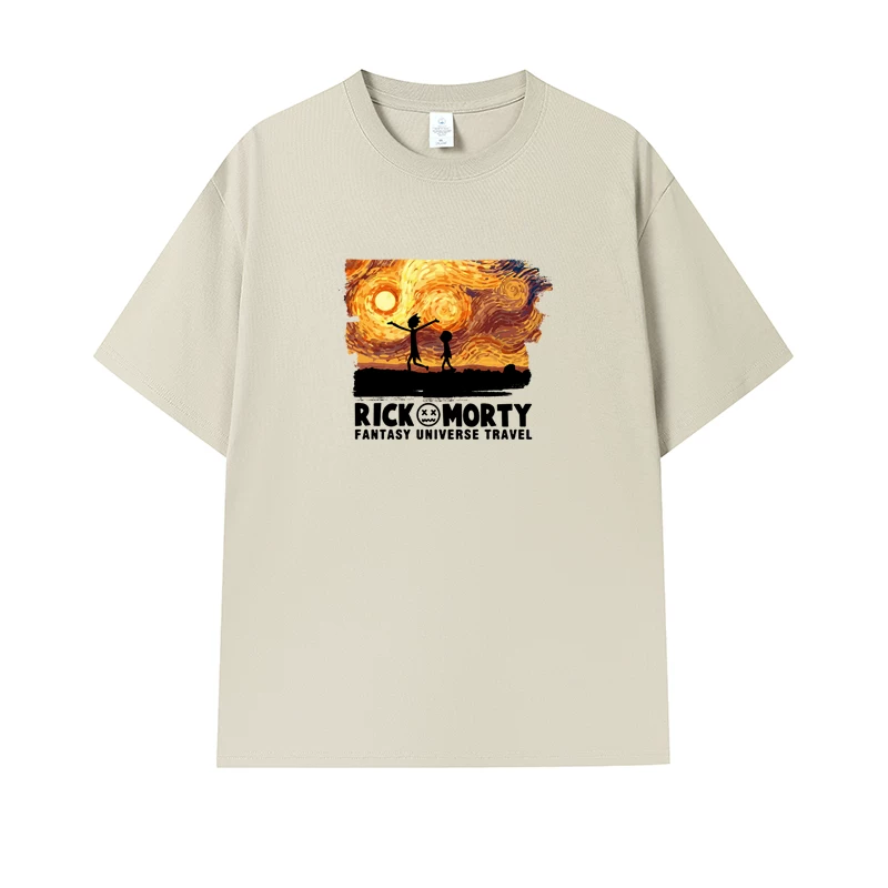 Фанатская футболка Desperate Poisoner Co -name Rick and Morty T -shirt Rick and Morty Мужчины и Женщины Аниме Студентская пара одежда