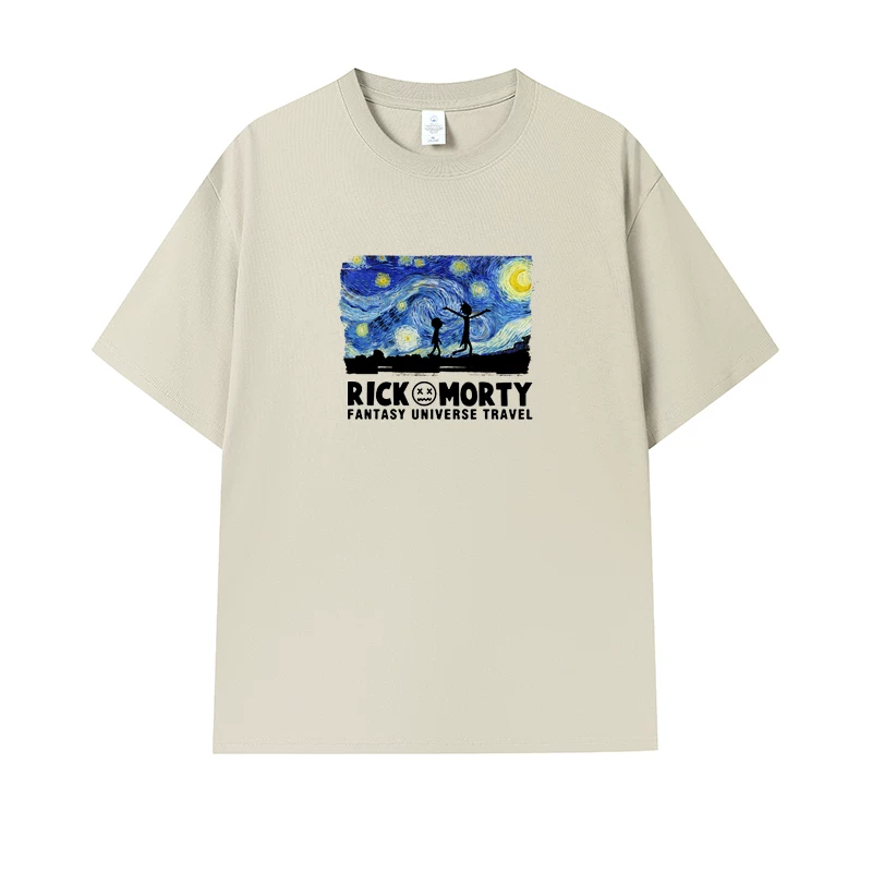 Фанатская футболка Desperate Poisoner Co -name Rick and Morty T -shirt Rick and Morty Мужчины и Женщины Аниме Студентская пара одежда