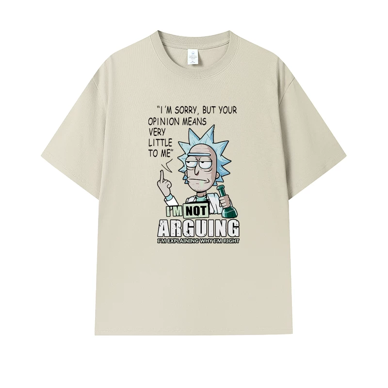 Фанатская футболка Desperate Poisoner Co -name Rick and Morty T -shirt Rick and Morty Мужчины и Женщины Аниме Студентская пара одежда
