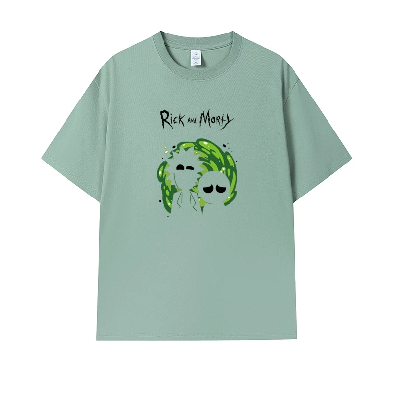 Фанатская футболка Desperate Poisoner Co -name Rick and Morty T -shirt Rick and Morty Мужчины и Женщины Аниме Студентская пара одежда