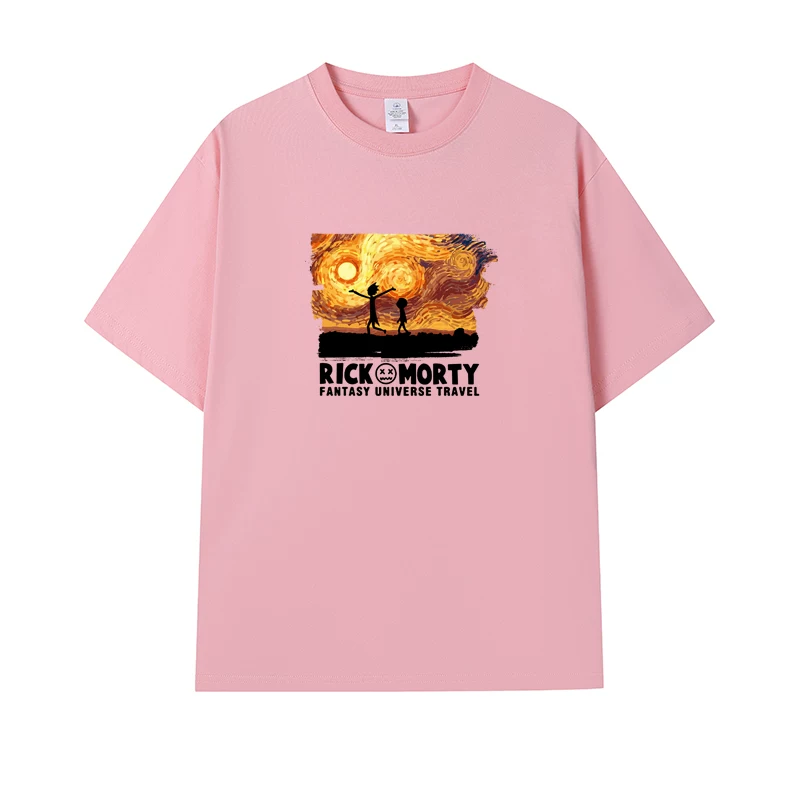 Фанатская футболка Desperate Poisoner Co -name Rick and Morty T -shirt Rick and Morty Мужчины и Женщины Аниме Студентская пара одежда