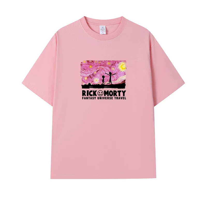 Фанатская футболка Desperate Poisoner Co -name Rick and Morty T -shirt Rick and Morty Мужчины и Женщины Аниме Студентская пара одежда
