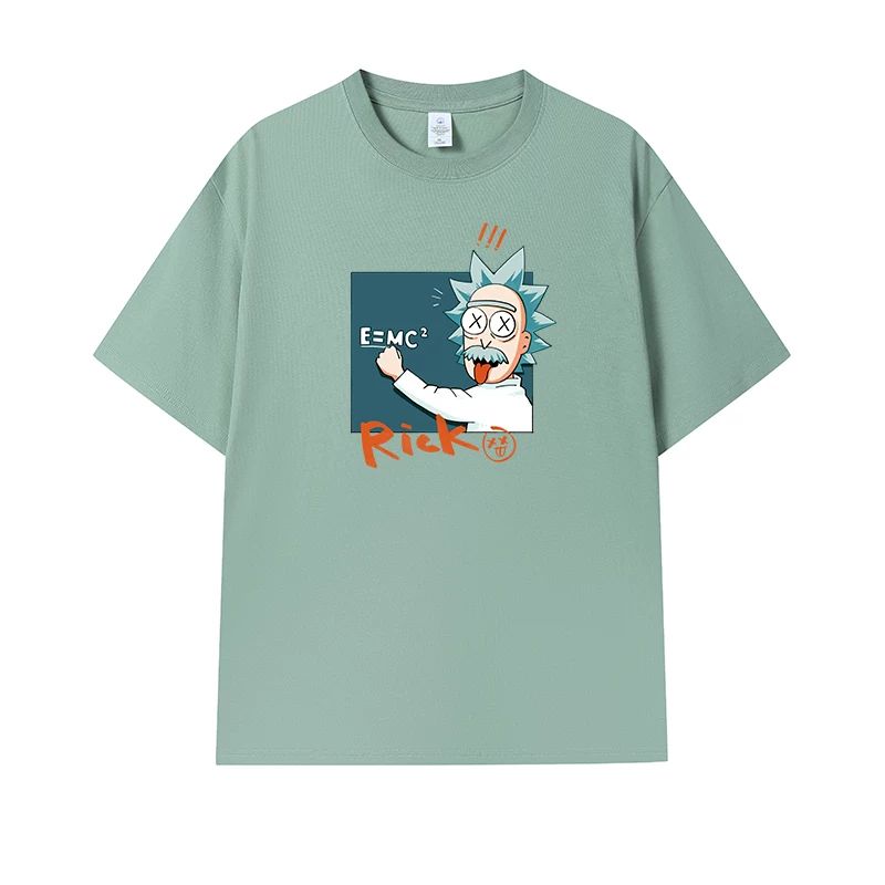 Фанатская футболка Desperate Poisoner Co -name Rick and Morty T -shirt Rick and Morty Мужчины и Женщины Аниме Студентская пара одежда