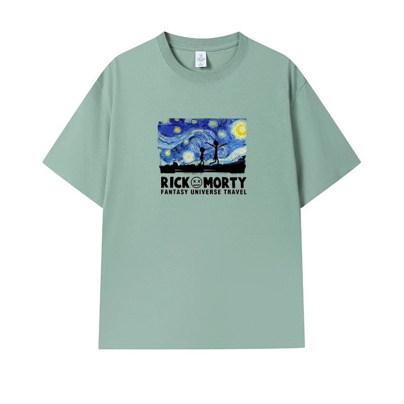Фанатская футболка Desperate Poisoner Co -name Rick and Morty T -shirt Rick and Morty Мужчины и Женщины Аниме Студентская пара одежда