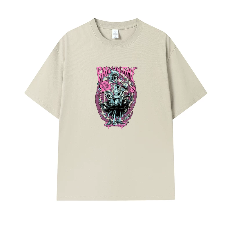 Фанатская футболка Desperate Poisoner Co -name Rick and Morty T -shirt Rick and Morty Мужчины и Женщины Аниме Студентская пара одежда