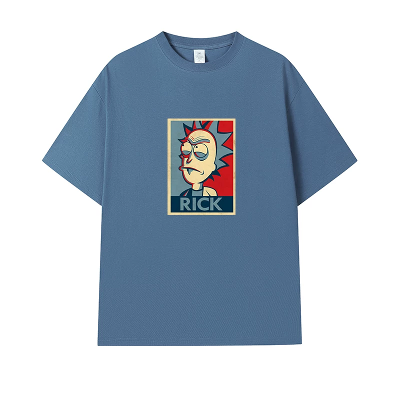 Фанатская футболка Desperate Poisoner Co -name Rick and Morty T -shirt Rick and Morty Мужчины и Женщины Аниме Студентская пара одежда