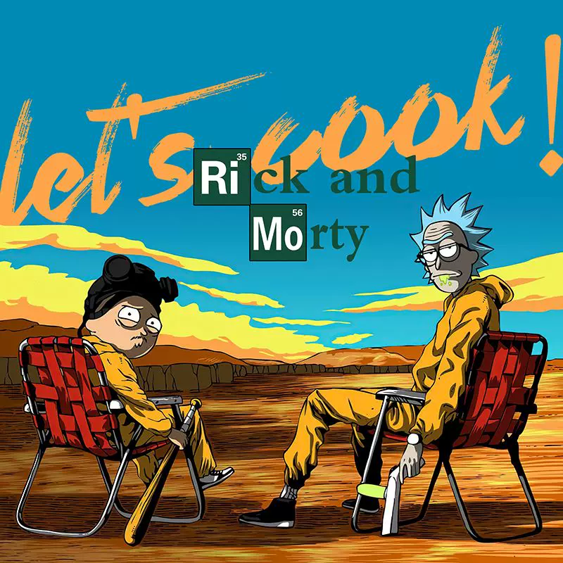 Фанатская футболка Desperate Poisoner Co -name Rick and Morty T -shirt Rick and Morty Мужчины и Женщины Аниме Студентская пара одежда