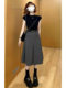 College style high-end summer wear with a complete set of women's 2026 new T-shirt and skirt two-piece suit