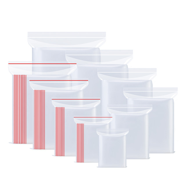 Thickened self-sealed bag small sample bag storage bag separate sealed bag plastic PE large transparent packaging bag custom