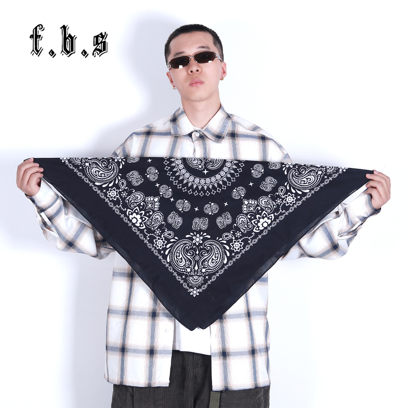 Large West Coast Classic Paisley Cotton Headscarf Hip-Hop Bandana Motorcycle Riding Face Scarf Large West Coast Classic Paisley Cotton Headscarf Hip-Hop Bandana Motorcycle Riding Face Scarf