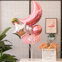 ins moon balloon table floating column birthday decoration party event engagement confession balloon scene layout supplies