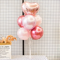 Engagement table floating balloon shop opening event decoration birthday party proposal wedding marriage room props scene layout