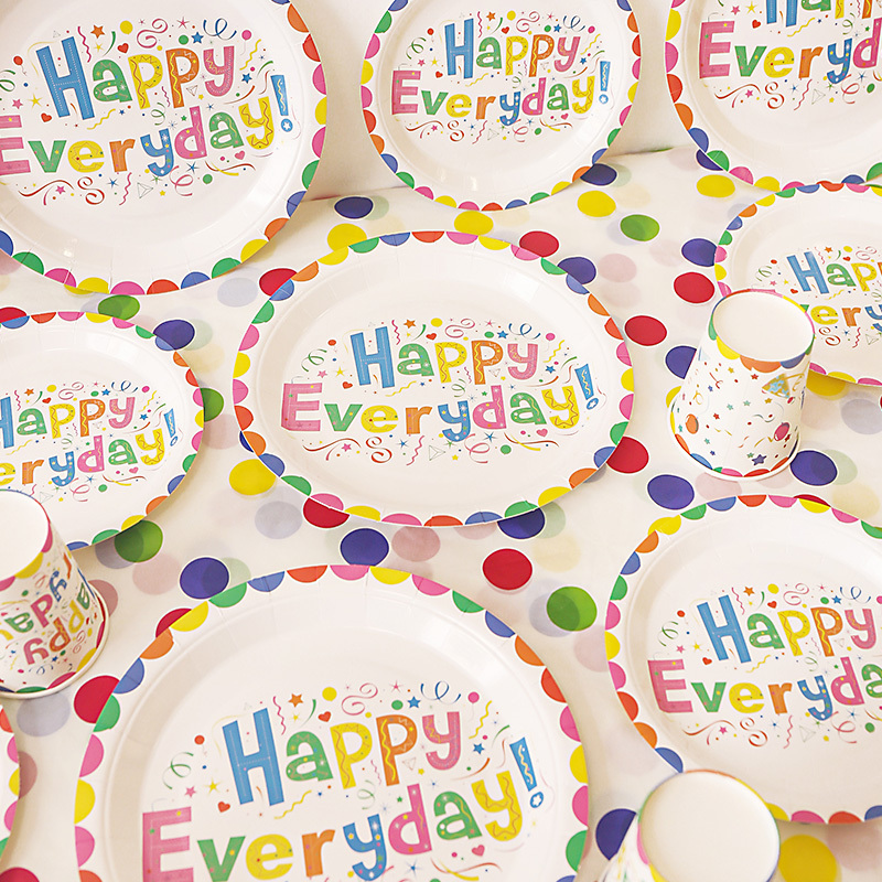 Children's Disposable Cake Tableware Paper Plates Paper Cups Birthday Party Party Dessert Table Decoration Scene Layout Supplies Children's Disposable Cake Tableware Paper Plates Paper Cups Birthday Party Party Dessert Table Decoration Scene Layout Supplies