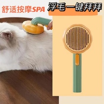 Pumpkin pet comb cat and dog to go to the floating hair special brush brush cat artifact massage needle comb anti-knot