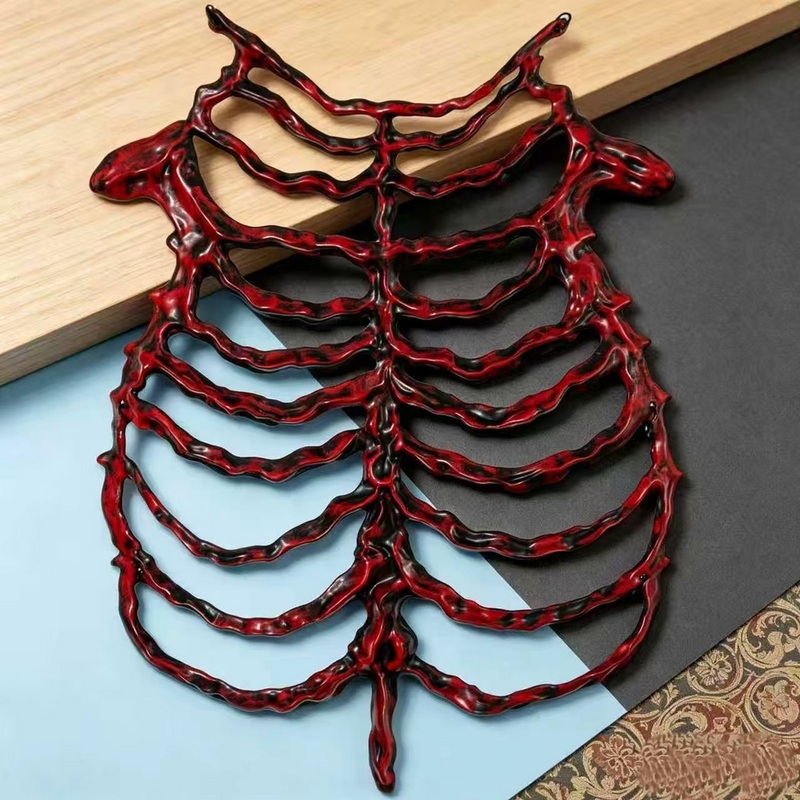 Halloween Cosplay Horror Skeleton Sternum Skeleton Chest Piece Skeleton Bracelet Holiday Costume Accessories Costume Props Halloween Cosplay Horror Skeleton Sternum Skeleton Chest Piece Skeleton Bracelet Holiday Costume Accessories Costume Props