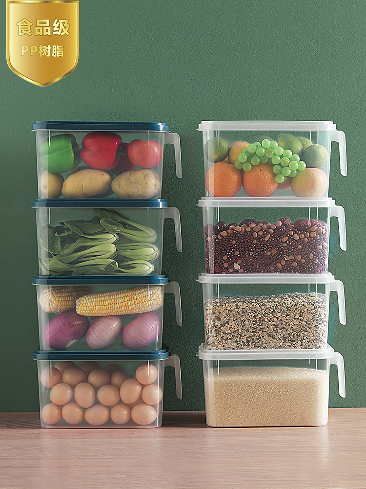 Refrigerator storage box fresh-keeping artifact kitchen food special finishing plastic box egg vegetable drawer import