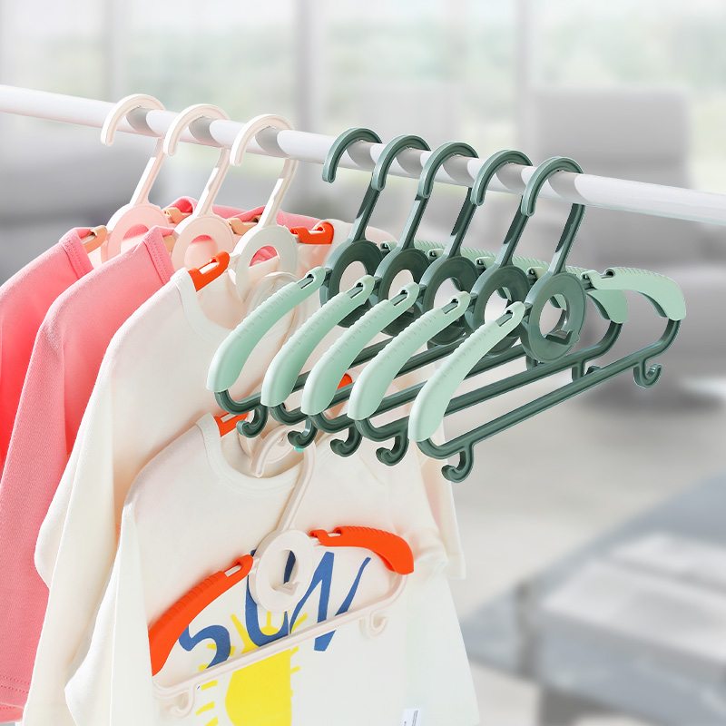 Children clothes hanger multifunction baby clothes hanging children newborns small number of children clothes brace clothes hanger home anti-slip