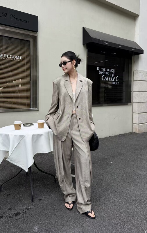 (Sisi Special) 2026 New Fashion Suit Loose Versatile Blazer 25408 (Sisi Special) 2026 New Fashion Suit Loose Versatile Blazer 25408