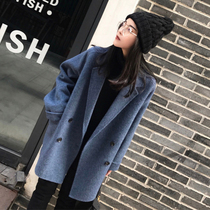 Gross coat 2021 Winter Hepburn The new high cold temperament Little Fairy Harbor Taste Little Freshener Thickened