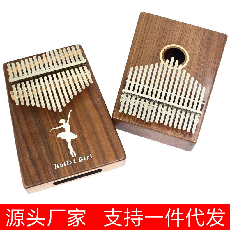 Óc chó cầm tay 17 âm kalimba ngón tay cái piano nhạc cụ máy chơi piano kalimba ngón tay piano rung - Phụ kiện nhạc cụ