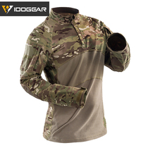 Small steel scorpion Autumn New Frog Suit tactical long sleeve sports camouflage shirt quick dry T-shirt cotton stretch T-shirt