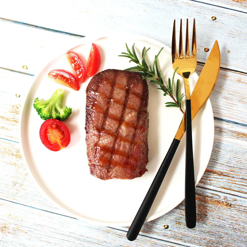 West Point Patton Whole Cutting West Cold Eyes Meat Filigree Steak Children Black Pepper Salted 10 slices Independently Packaged Beef Frozen