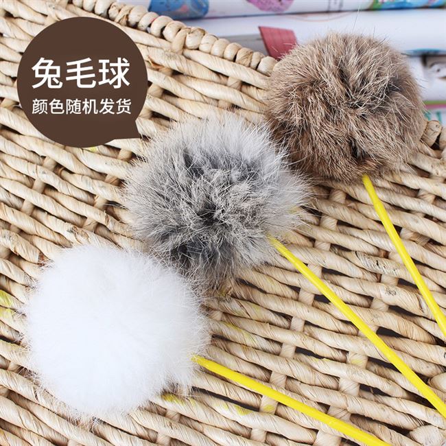 Pet Bell Kitten Funny Cat Stick Feather Siêu dài Que hút Cup Mouse Fighting Cat Toy Nguồn cung cấp Kitty Bốn Miễn phí Vận chuyển - Mèo / Chó Đồ chơi