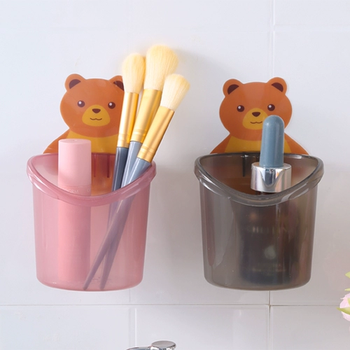 Сушилка, держатель для стакана, зубная щетка, настенная система хранения, с медвежатами