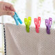 Windproof plastic ຂະຫນາດນ້ອຍ clips towels clothes socks underwear hanging multi-clip clothes hanger quilt drying clothespins 20 pack