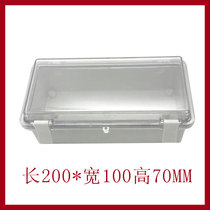 Transparent buckle 200*100*70 waterproof junction box outdoor plastic housing electrical sealed power distribution box IP65