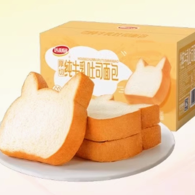 达利园厚切纯牛乳吐司面包520g