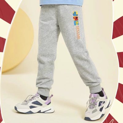 芝麻街童装男童春秋裤子