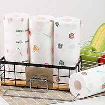 Washable lazy cloth wet and dry kitchen disposable dishwashing cloth non-oil non-woven towel household paper