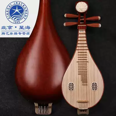 Xinghai Liuqin musical instrument professional performance sour branch Willow Qin Ao's sandalwood copper fine-tuning Liuqin 8414