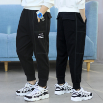 Boys sweatpants trousers 2021 spring new Zhongda childrens spring and autumn pants Korean version of boys childrens clothing casual trend