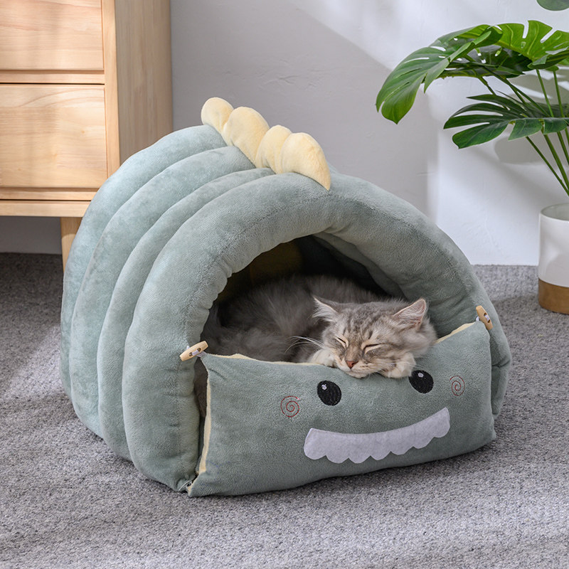Cat Nest Winter Warm Enclosed Kennel Season Universal Cute Pet Nest Young Cat Cat Bed Cat House Kitty Supplies