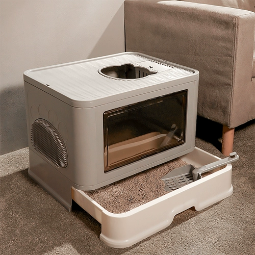 Полностью закрытые кошки песчаные ящики -тип супер большой кошачий туалетный туалетный туалетный туалетный туалетный туалетный туалетный туалетный туалет.