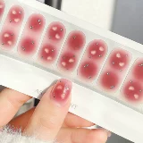 Чай с молоком, кролик, наклейки для ногтей, мультяшные накладные ногти, трехмерный гель-лак для ногтей, готовый продукт