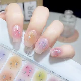 Мультяшные наклейки для ногтей для маникюра, милые накладные ногти, гель-лак для ногтей, коллекция 2023