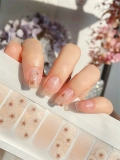 Наклейки для ногтей, японские свежие накладные ногти, гель-лак для ногтей, французский стиль, готовый продукт
