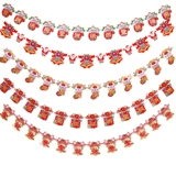 Рождественские декоративные украшения рождественские вытягивания цветочный флаг ланана подвесной ювелирные украшения подвесной кулон баннер торговый центр магазин детского сада