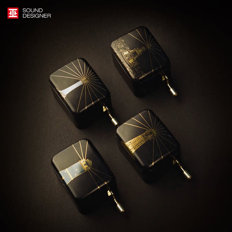 Wu Pandora hand-cranked music box lighthouse series guide hope lighting graduation gift for classmates music box