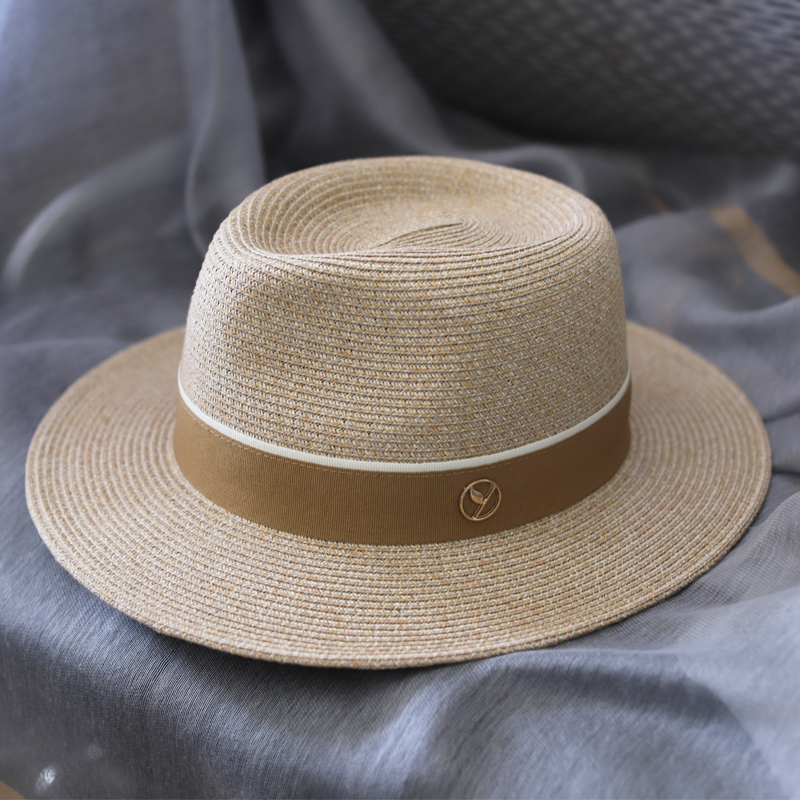 Takino's New Men's and Women's Panama Straw Hat, Summer Beach Sun Protection Hat, Face-Covering, Uv Protection, Jazz Hat