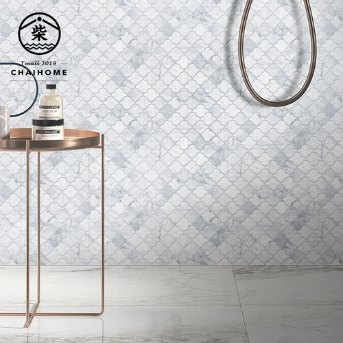 小火柴 Северные облака белый мраморный камень каменный камень мозаика легкая роскошная плитка стена тибетская кирпичная гостиная кухня туалет туалет