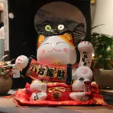 福缘猫 Открытая керамика Catal Cat Money Tank Shop Store Fengshui Swing Settlement Большое творческое украшение творческое украшение