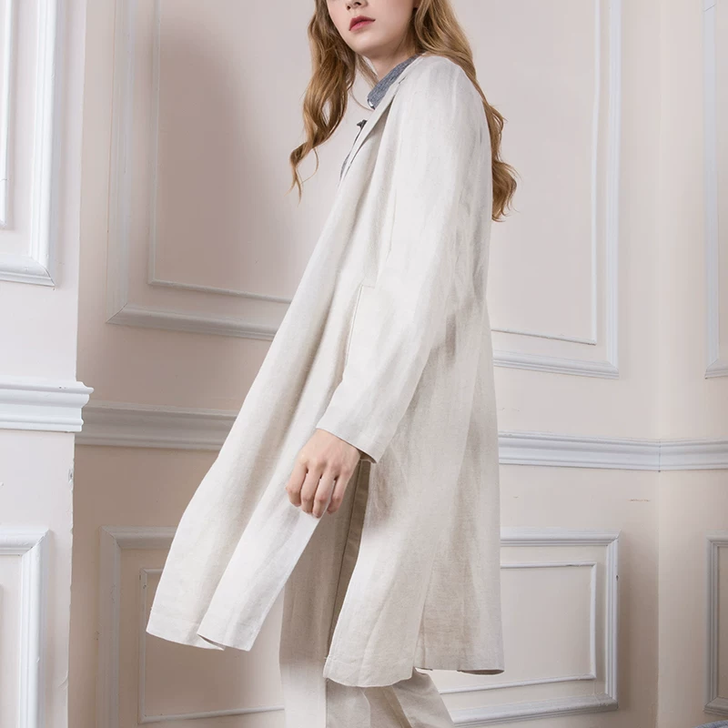 Весенний жакет, ретро кардиган, модное trench coat, коллекция 2021 года, хлопок и лен
